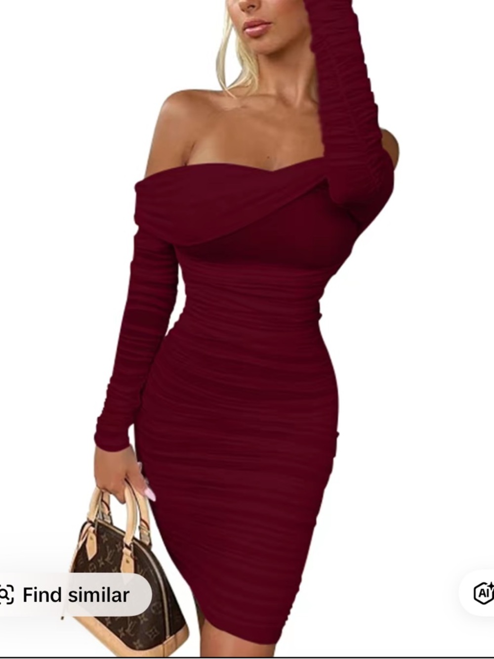 OYS Women's Elegant Ruffle Dress Size Medium